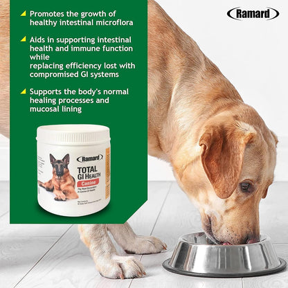 Ramard Total GI Canine Health Soft Chews – Digestive Health for Dogs, 45 Chews