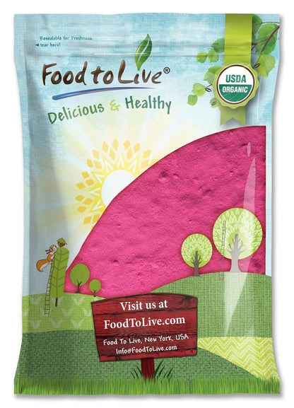 Food to Live Organic Dragon Fruit Juice Powder, 170g – Red Pitaya Powder