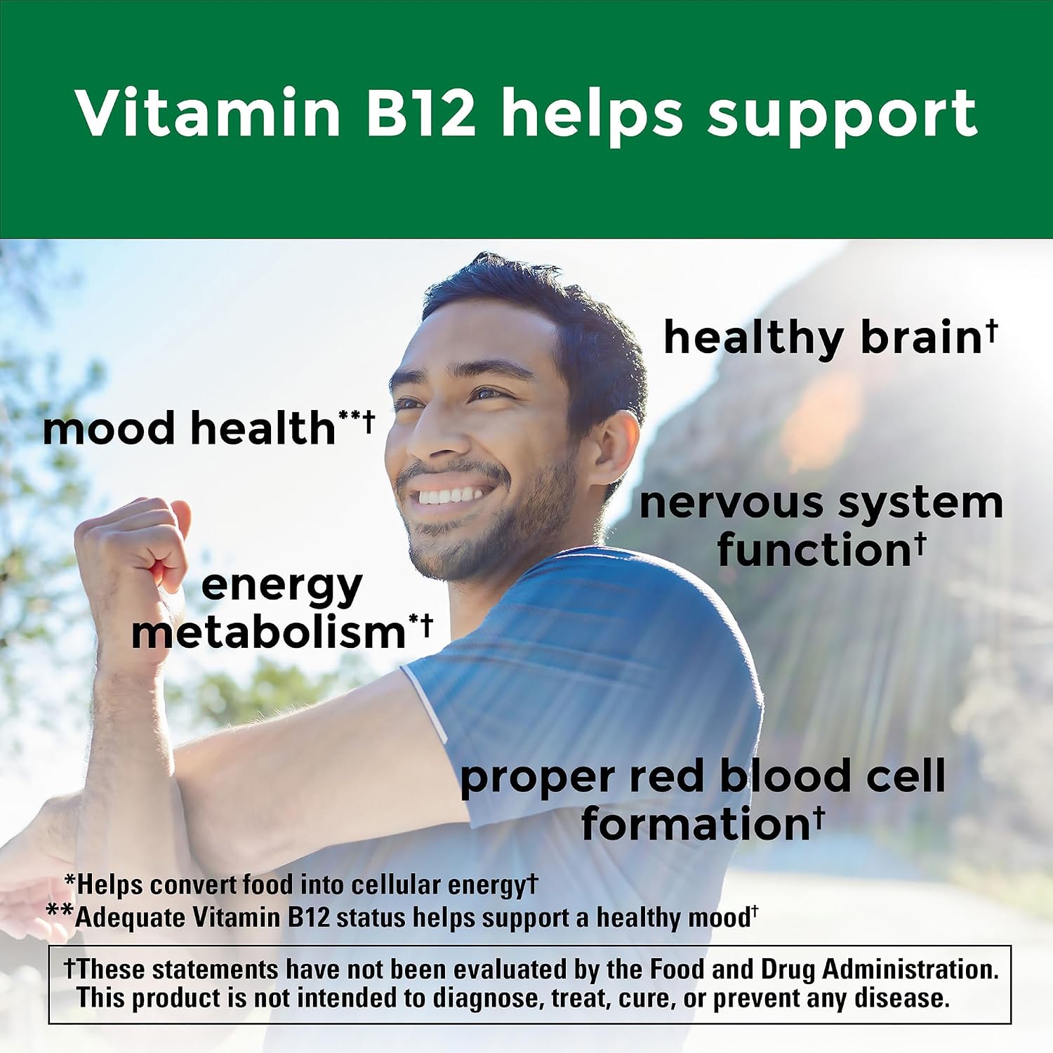 Nature Made Vitamin B12 500 mcg, 100 Tablets - görsel 3