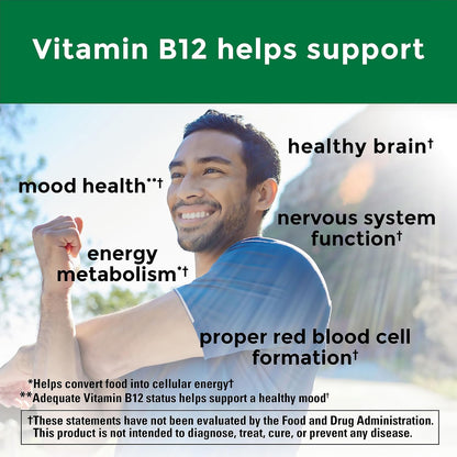 Nature Made Vitamin B12 500 mcg, 100 Tablets