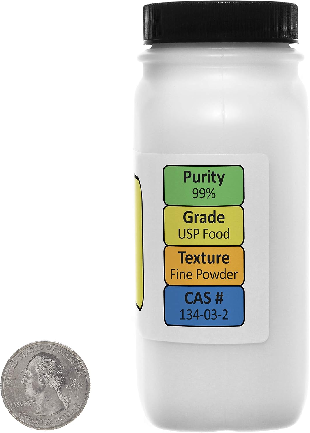 Sodium Ascorbate [C6H7NaO6] 99% USP Food Grade Powder - 454 g (1 lb) (Two Bottles) - görsel 2
