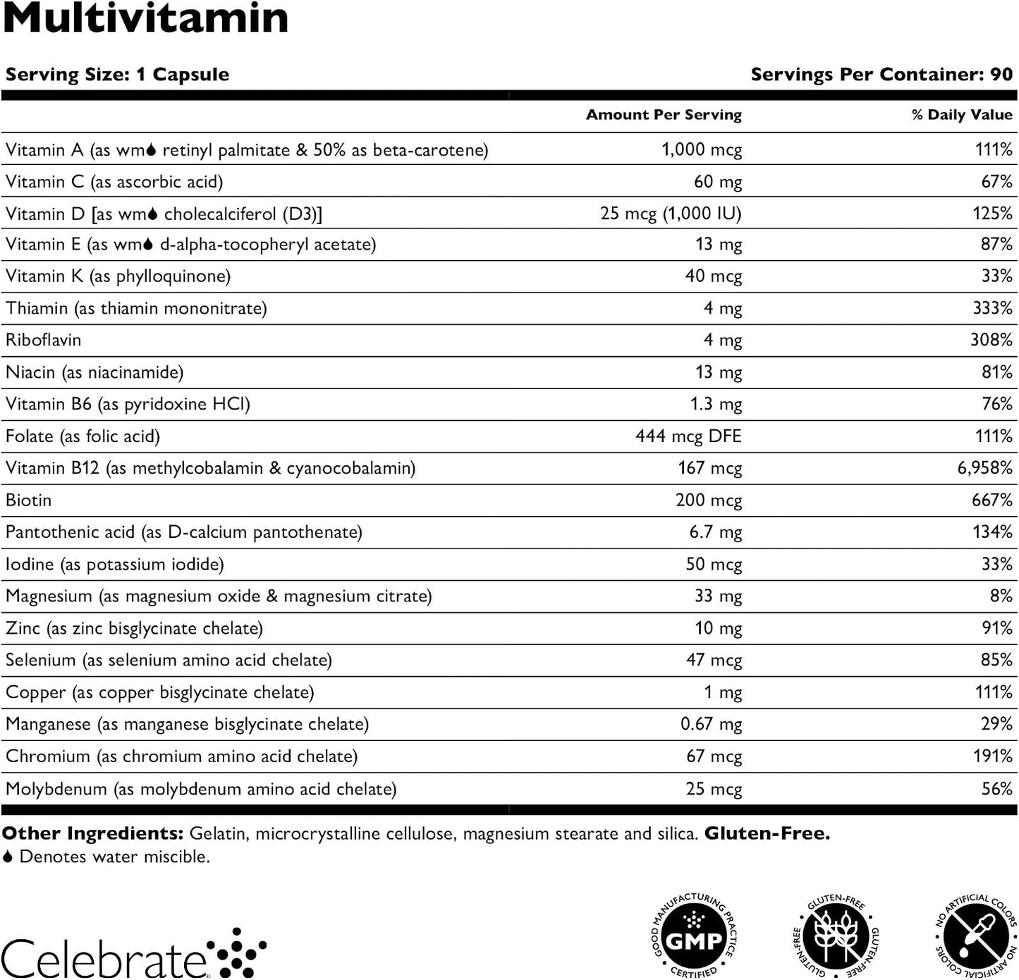 Celebrate Vitamins Bariatric Multivitamin, Iron Free - 270 Capsules - görsel 3