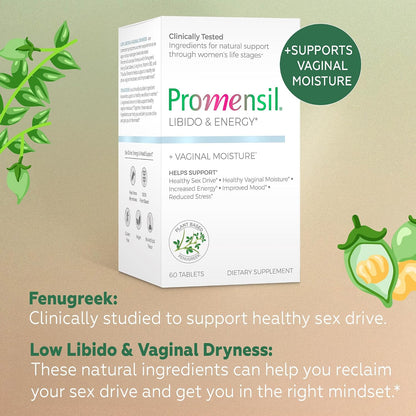 Promensil Libido & Energy - Libido Booster for Women's with Fenugreek, Horny Goat Weed & Vitamins for Menopause Support – Image 6
