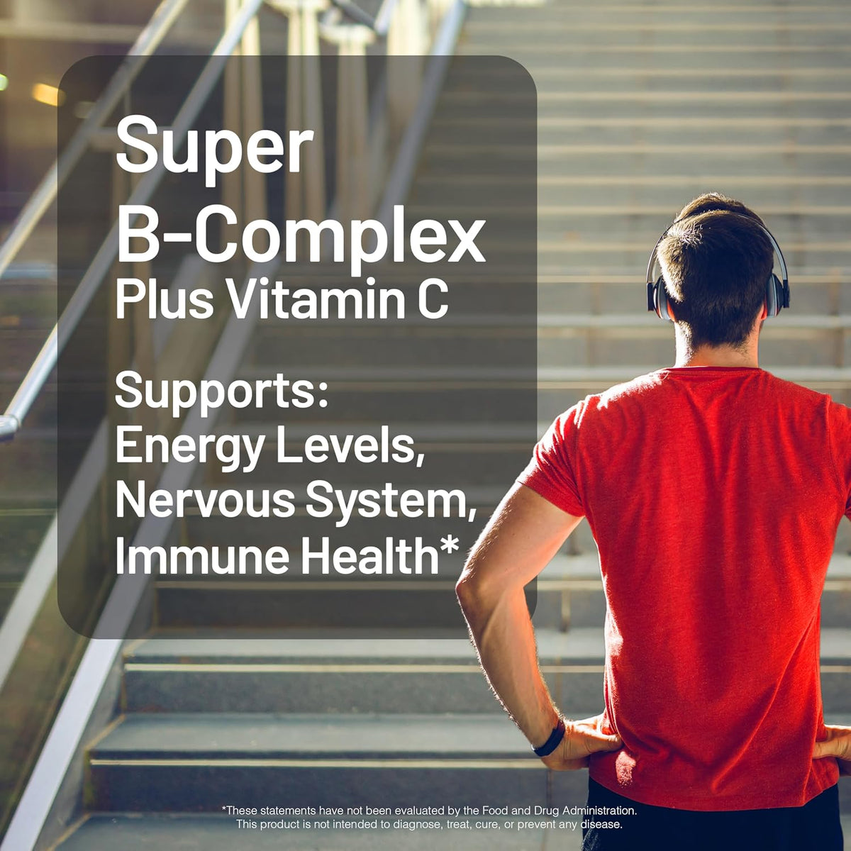 NatureWise Super Vitamin B Complex - with – Vitamin B2 (Riboflavin) – Helps convert food into energy and maintains – Image 2