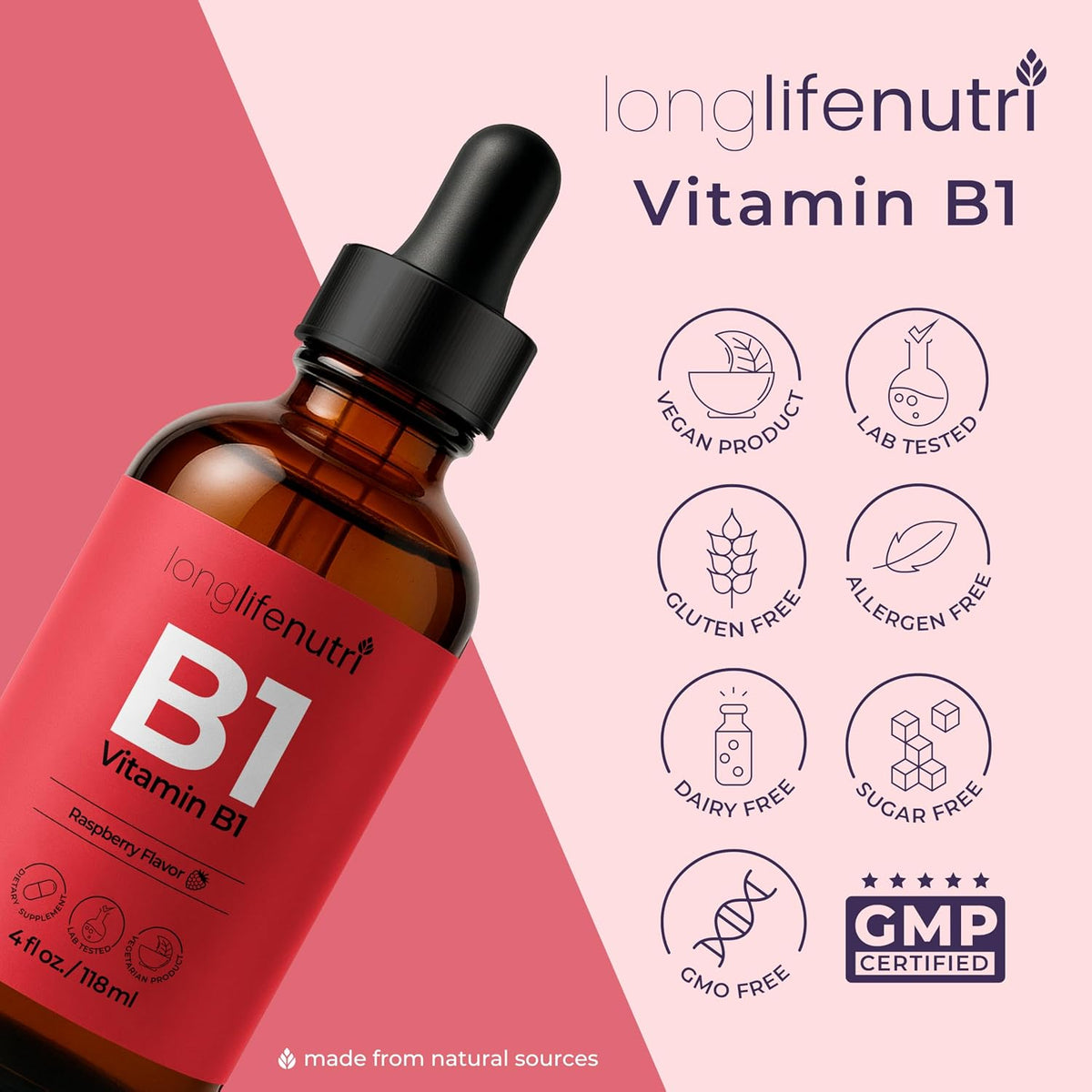 LongLifeNutri Vitamin B1 Liquid Drops – – Those who consume alcohol regularly – Alcohol interferes with thiamine – Image 7