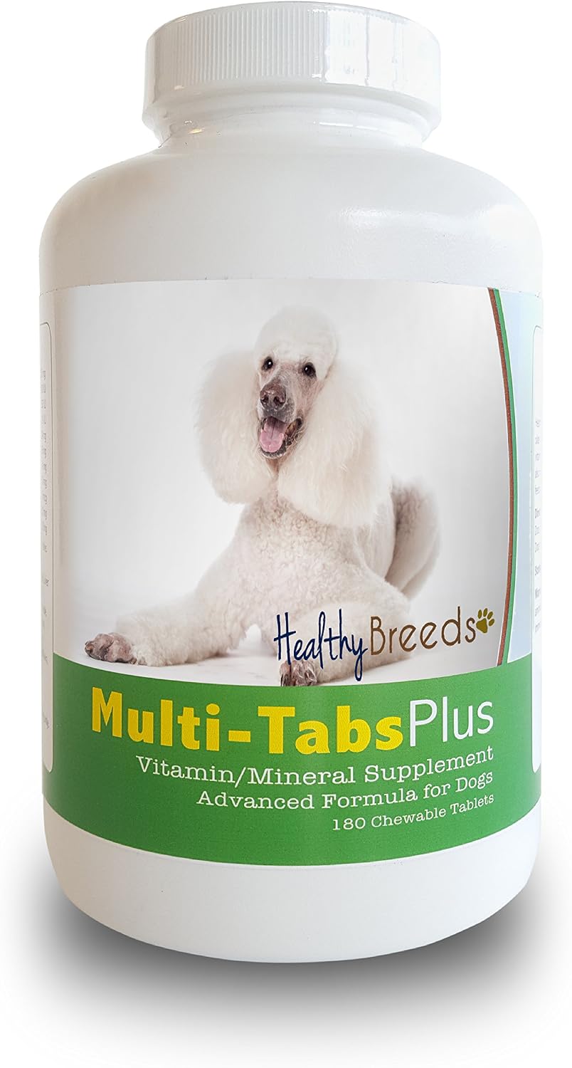 Healthy Breeds Poodle Multi-Tabs Plus Chewable Tablets (180 Count) - görsel 1