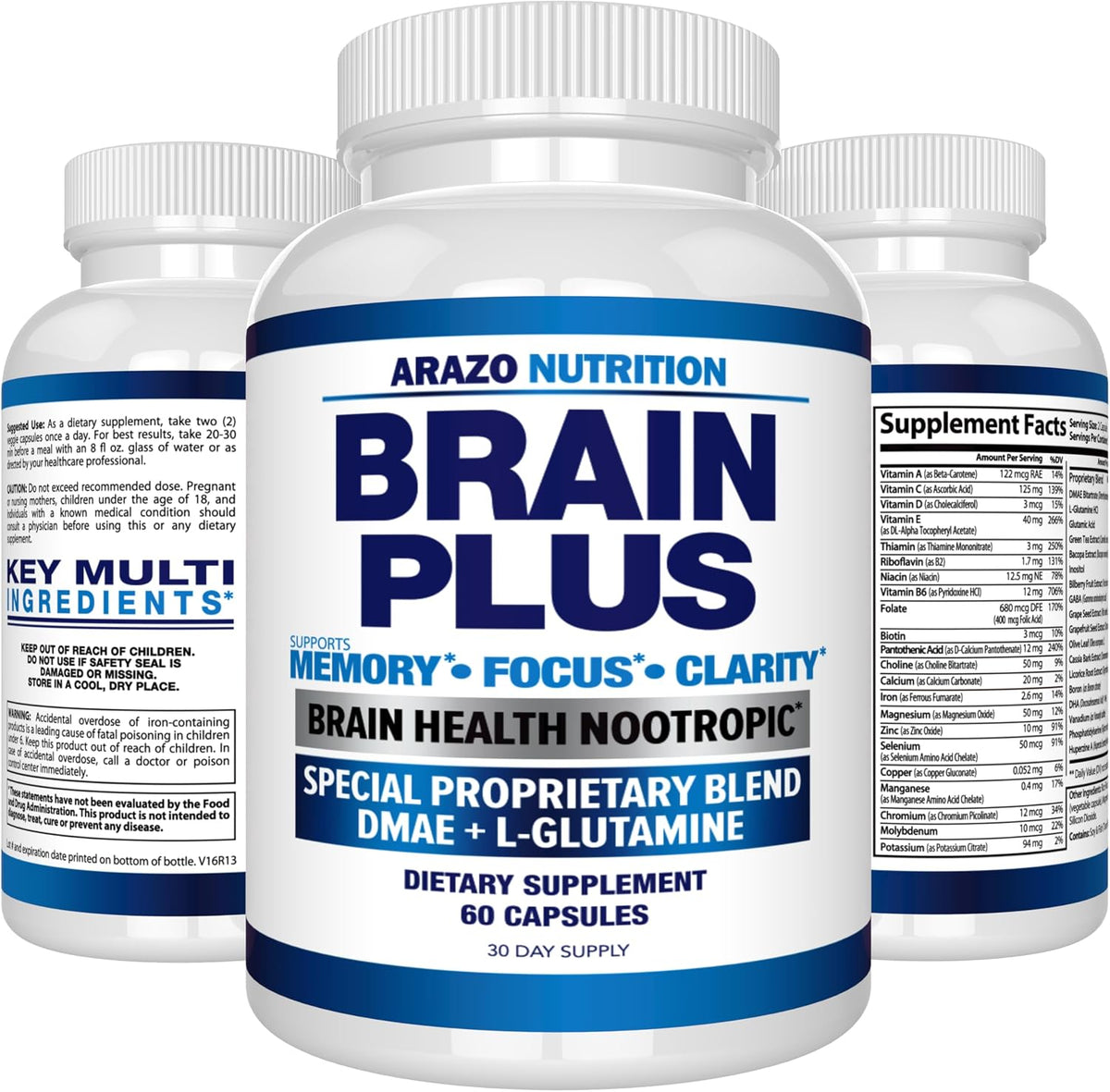 Arazo Nutrition Brain Plus – Nootropic – Busy Professionals: Multitasking and long hours require sustained focus – Image 6