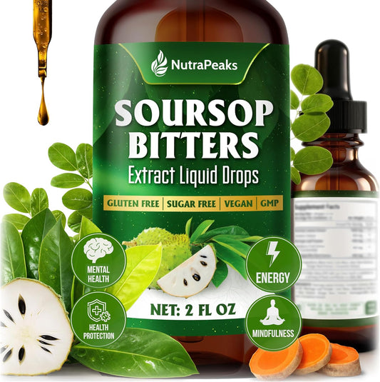 Soursop Bitters Liquid Drops – Ashwagandha, – Soursop (Annona muricata) – leaves traditionally used for immune – Image 1