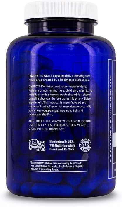 Elon Matrix Man - Hair Growth Vitamins for Men – Saw Palmetto & Biotin Advanced Formula – 60 Day Supply – Supports Healthy Beard Growth – 120 Capsules