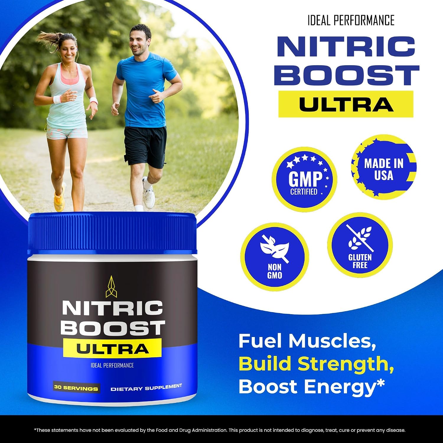 Nitric Boost Ultra Powder - Official Formula to Support Energy Levels and Blood Flow (1 Pack) - görsel 4