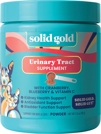 Solid Gold Berry Balance Cranberry Supplement for Dogs – Urinary Tract, Bladder & Kidney Support with Antioxidants (99 g Powder)