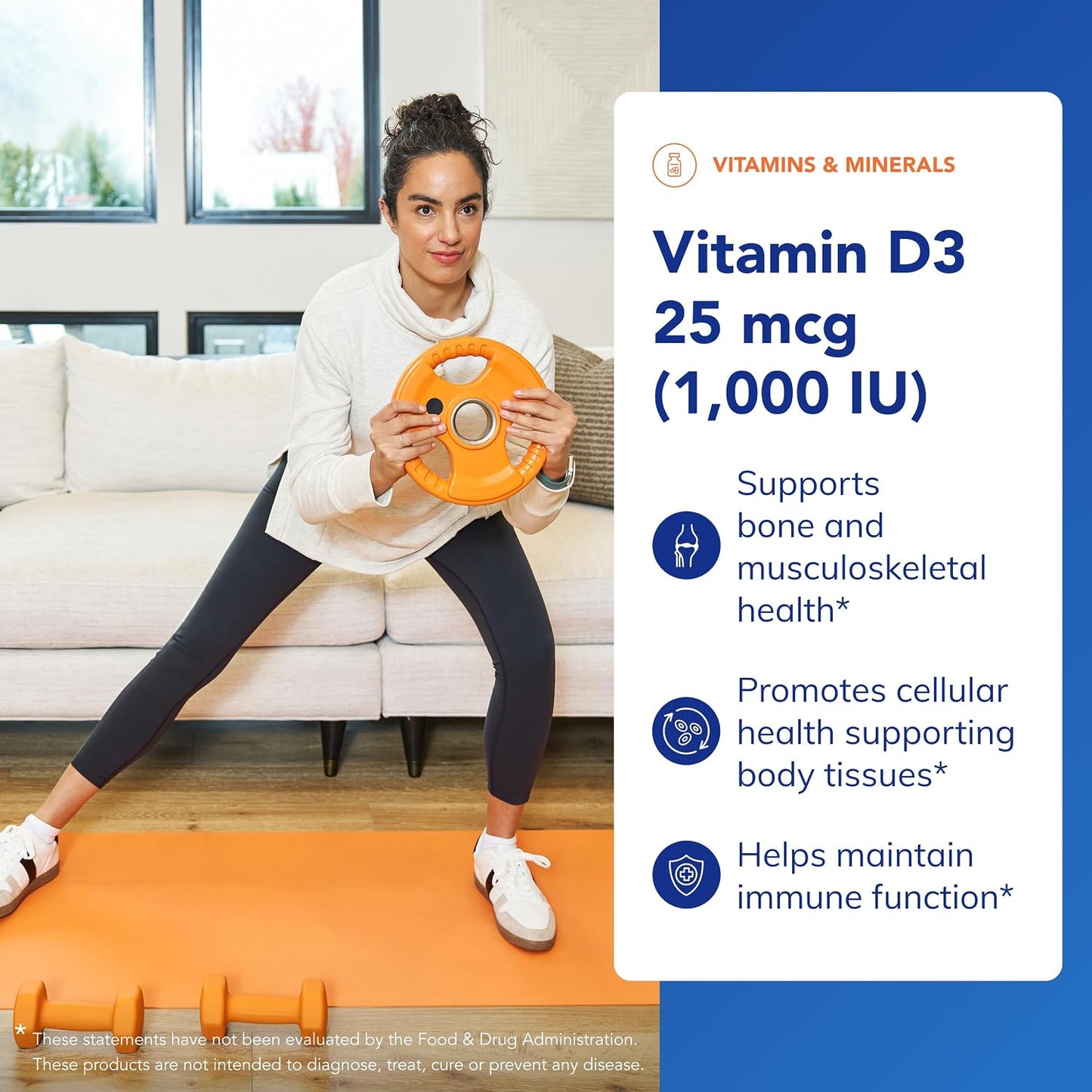 Pure Encapsulations Vitamin D3 25 mcg (1,000 IU) - 120 Capsules - görsel 3