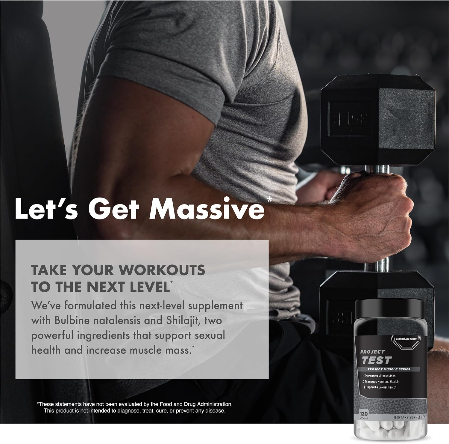 Anabolic Warfare Project Test – Testosterone Support Supplement with Botanicals - görsel 8