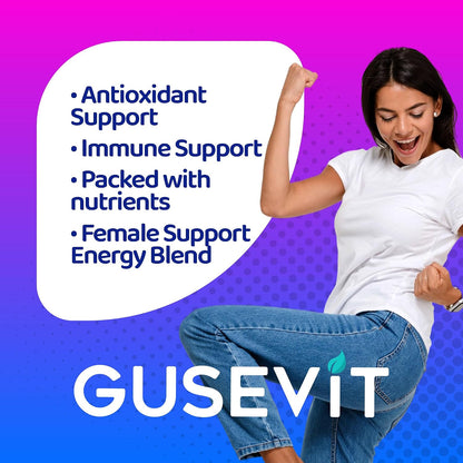 Gusevit 37-in-1 Women's's Multivitamin for – Vitamin D3 & Calcium – Crucial for bone health and calcium – Image 2