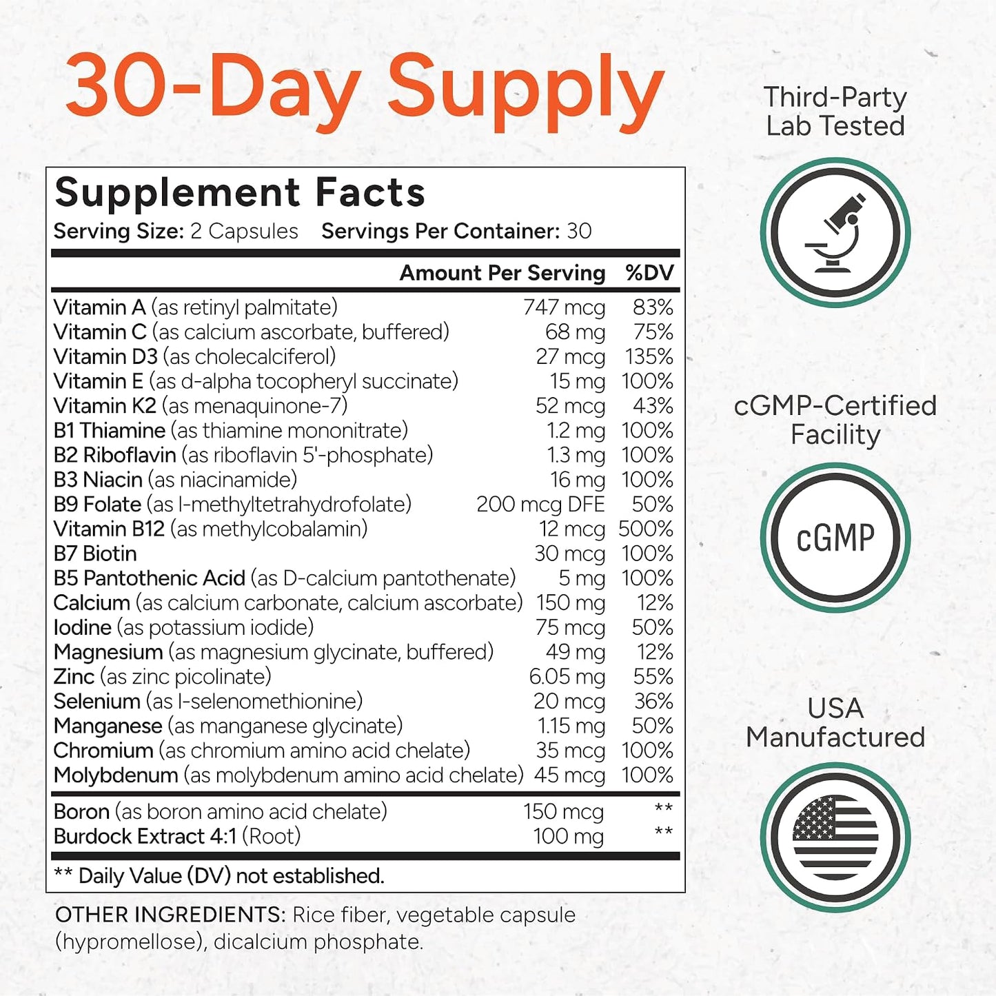 BLADDER SMART Low-Acid Multivitamin for Sensitive Bladders - 60 Capsules - görsel 5
