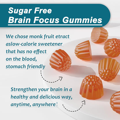 NEVISS Sugar-free L-Tyrosine Gummies – – Sugar-free Formula: Sweetened with monk fruit extract, zero calories – Image 6