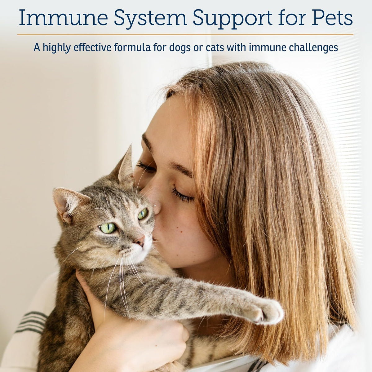 Rx Vitamins Liquid Immuno - L-Lysine, Reishi Mushroom & Lutein for Cats and Dogs - Bacon Flavoured Liquid Supplement (60 mL) – Image 2