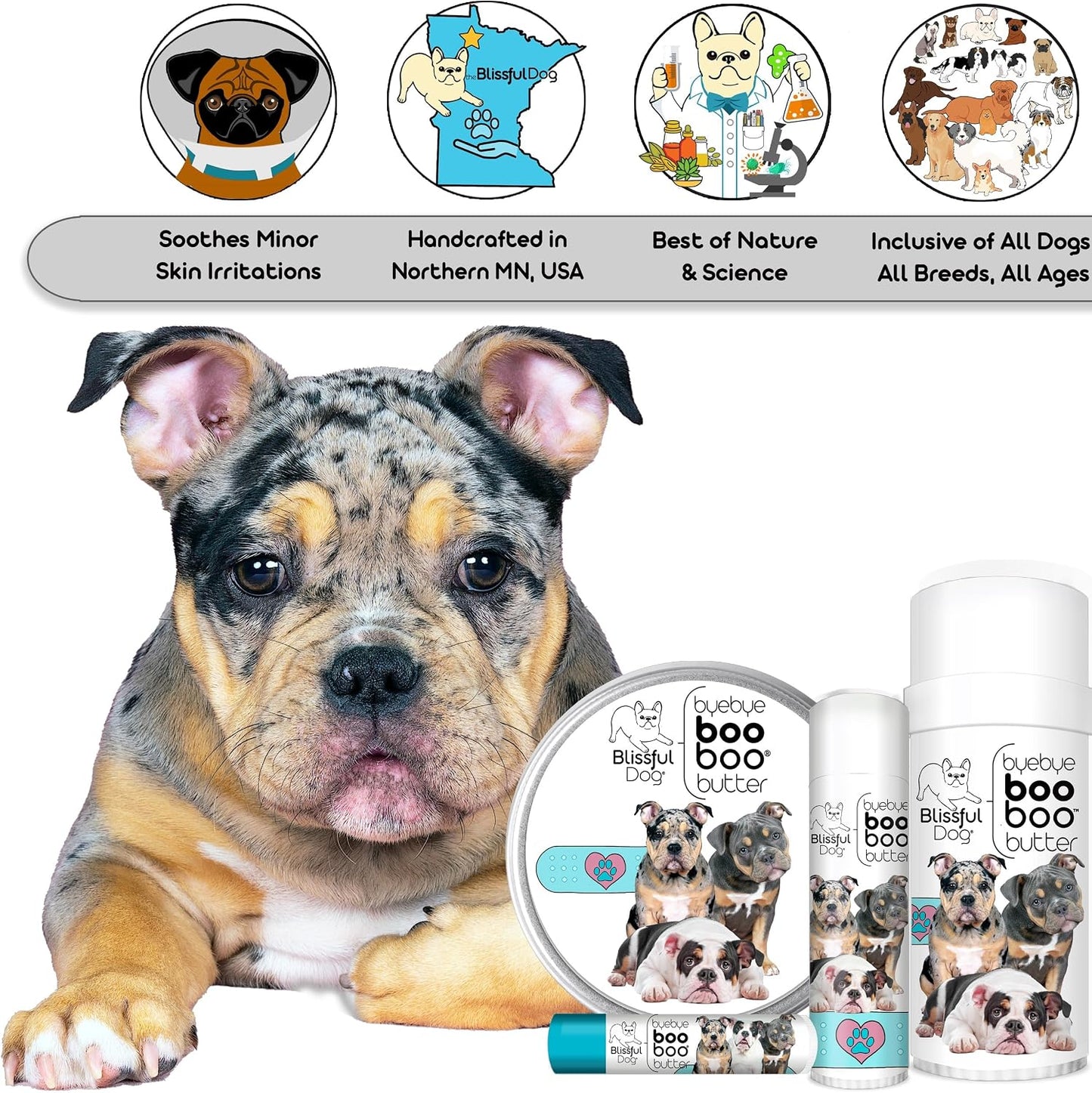 The Blissful Dog Olde English Bulldogge Boo Boo Butter - Natural Skin Balm for Dogs, 16 oz - görsel 5