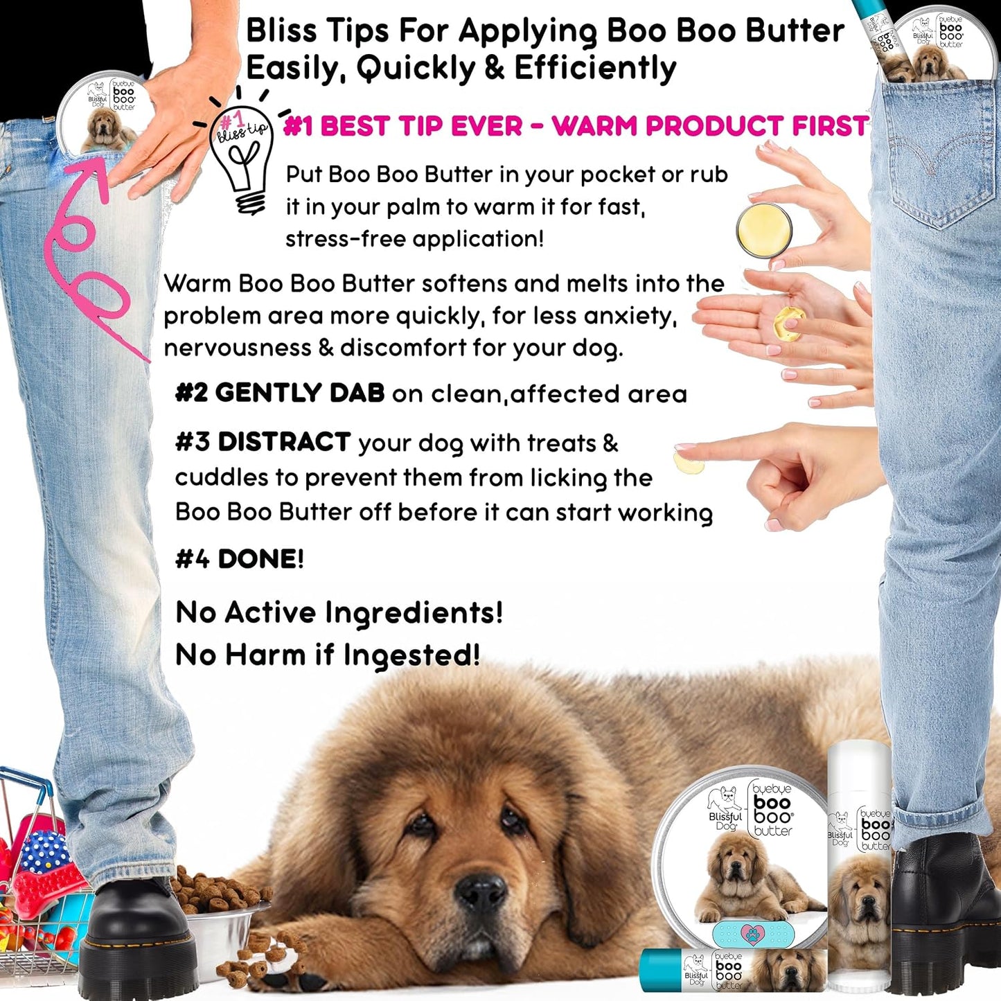The Blissful Dog Tibetan Mastiff Boo Boo Butter, 454 g - görsel 6