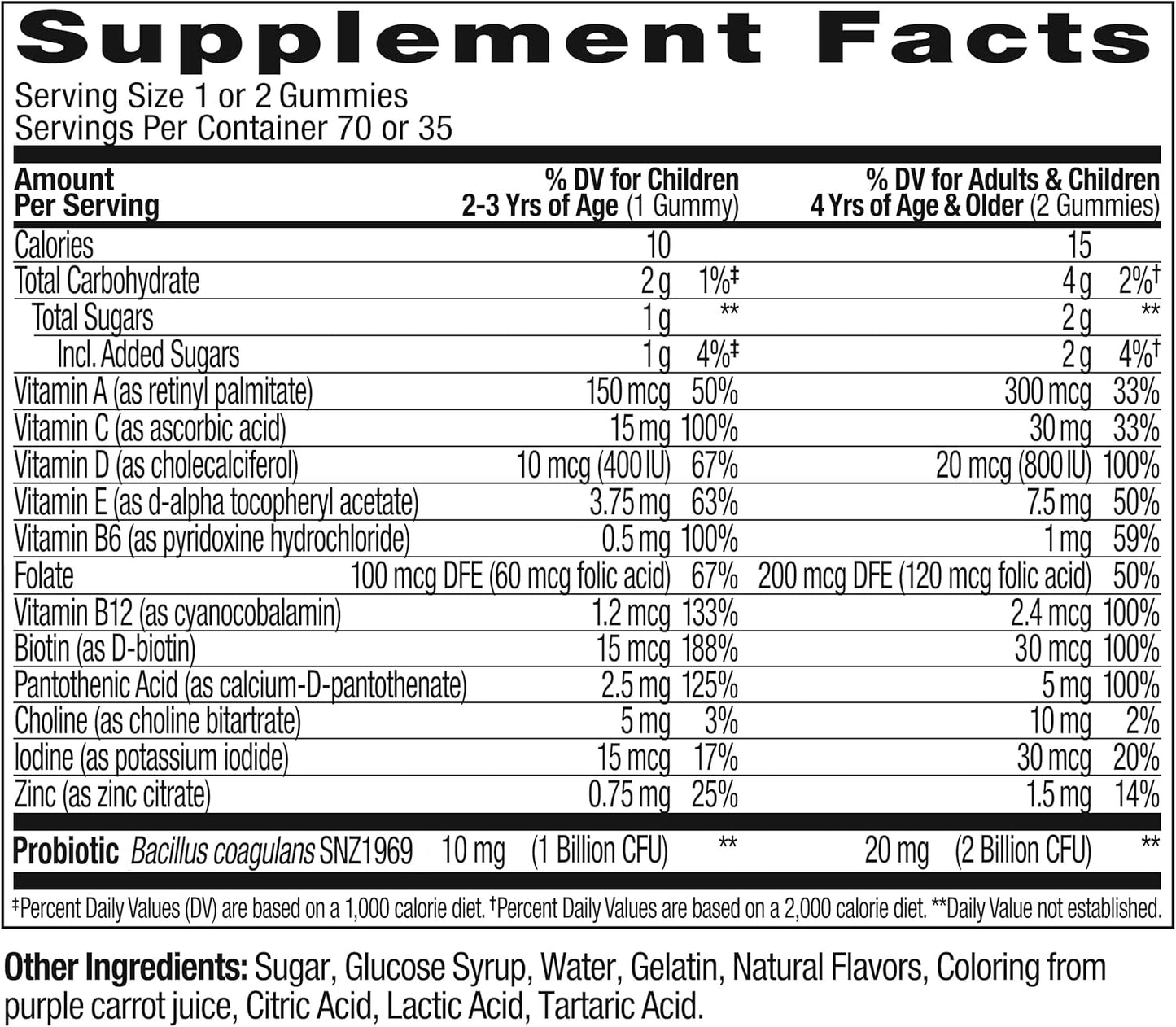 OLLY Kids Multivitamin & Probiotic Gummies - Berry - 70 Pack - görsel 6