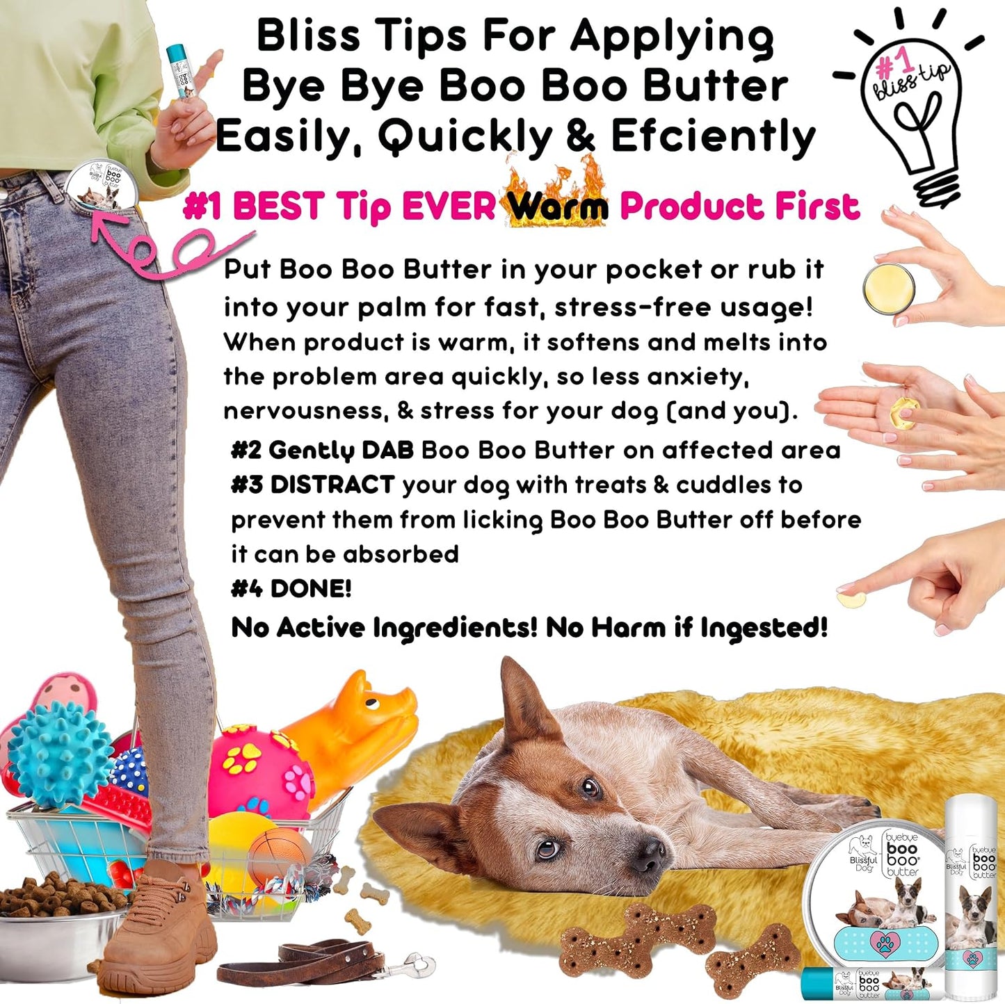 The Blissful Dog 28 g Tin Australian Cattle Dog Booboo Butter - görsel 7