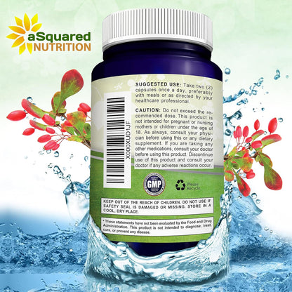 aSquared Nutrition Pure Berberine 1000mg - 180 Vegie Capsules