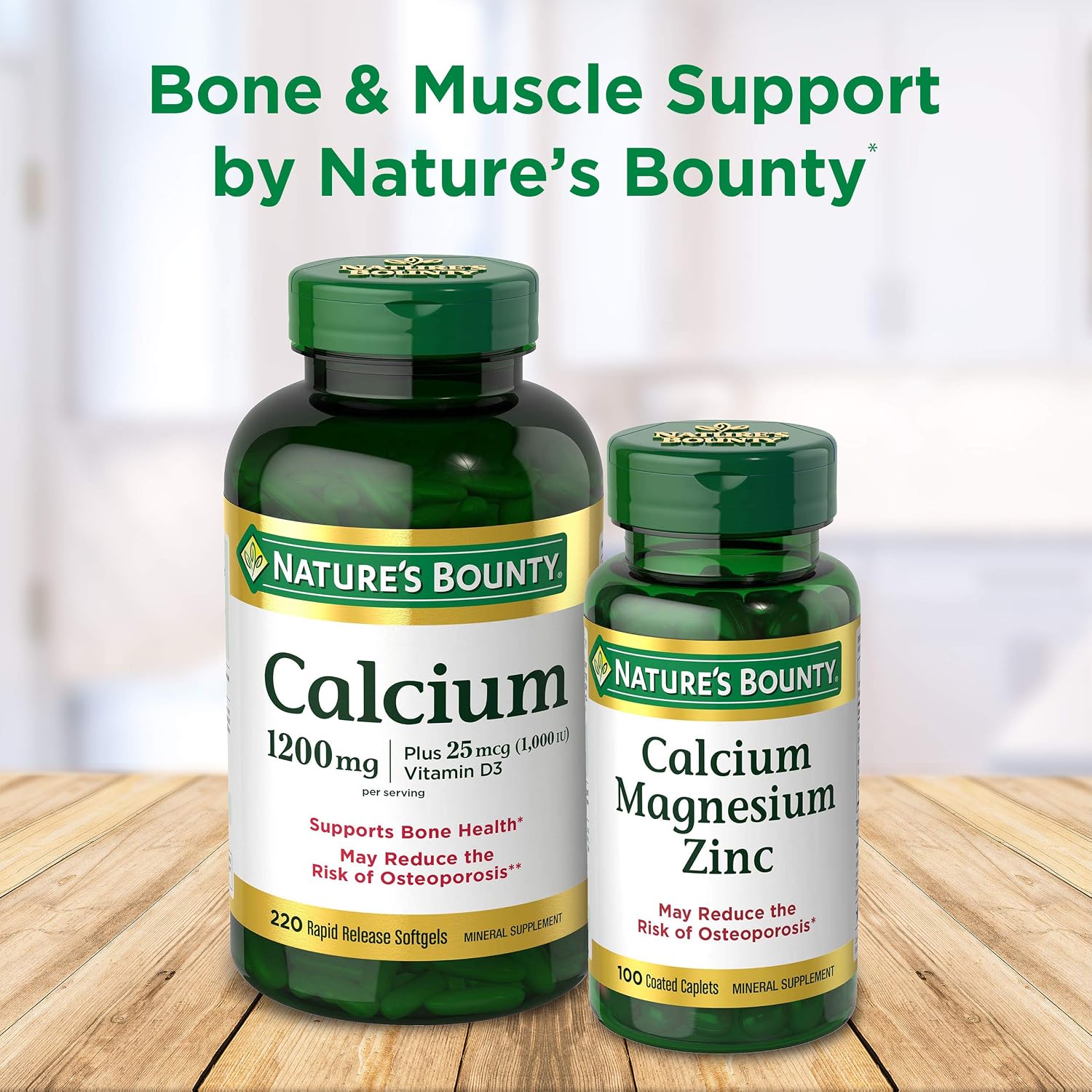 Nature's Bounty Calcium & Vitamin D Gummies, 500mg Calcium & 1000 IU Vitamin D3, Fruit Flavour, 70 Count - görsel 4