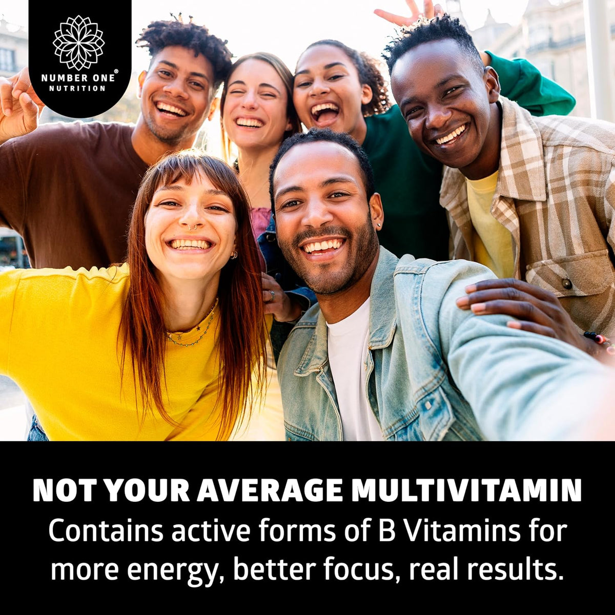 Number One Nutrition Methylated Multivitamin for Women's & Men – Natural Daily Multivitamin with Folate, Vitamin B12, B2 & – Image 4