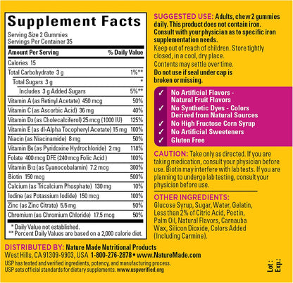 Nature Made Women's Multivitamin Gummies, 70 Gummies