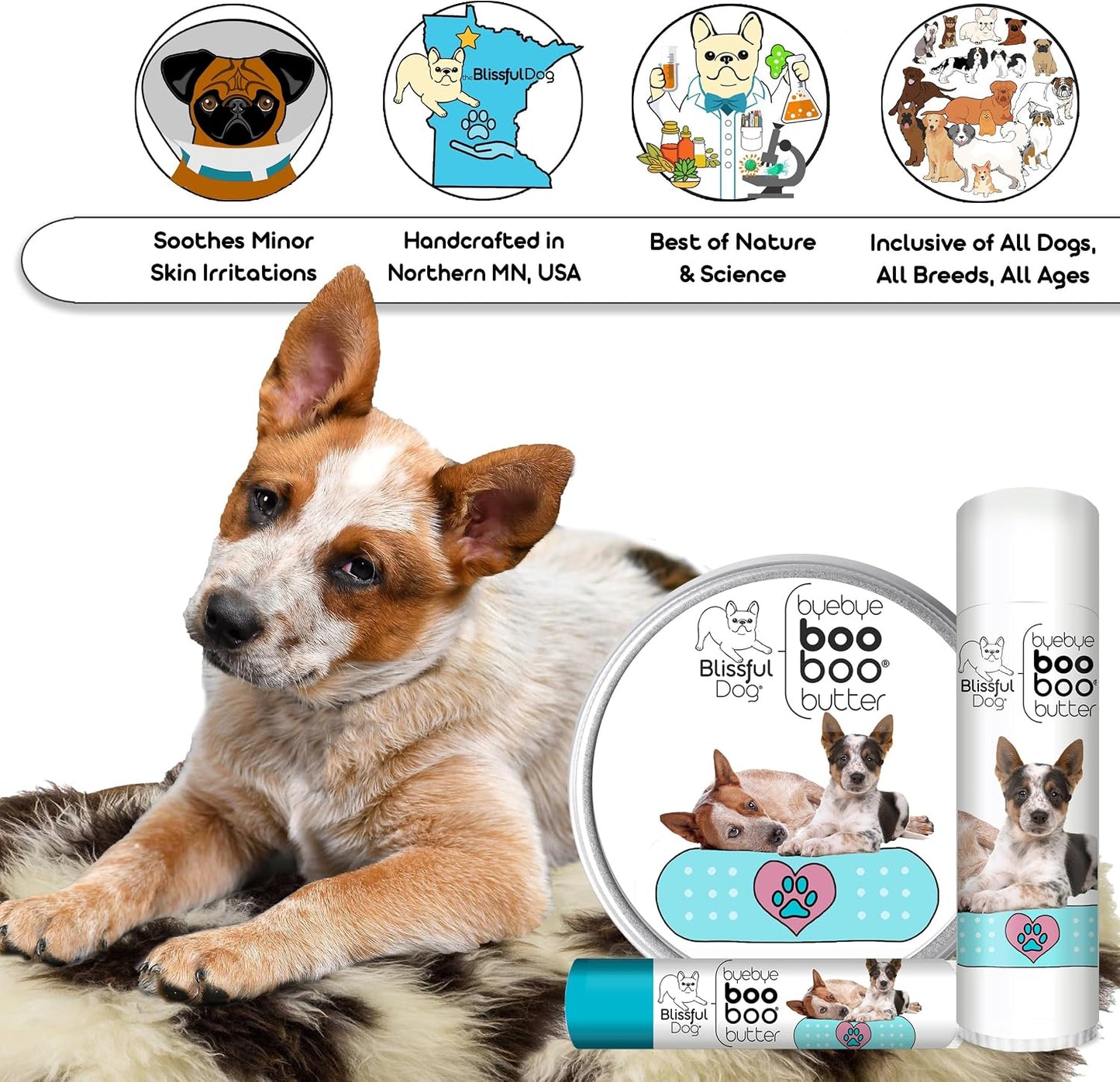 The Blissful Dog 28 g Tin Australian Cattle Dog Booboo Butter - görsel 6