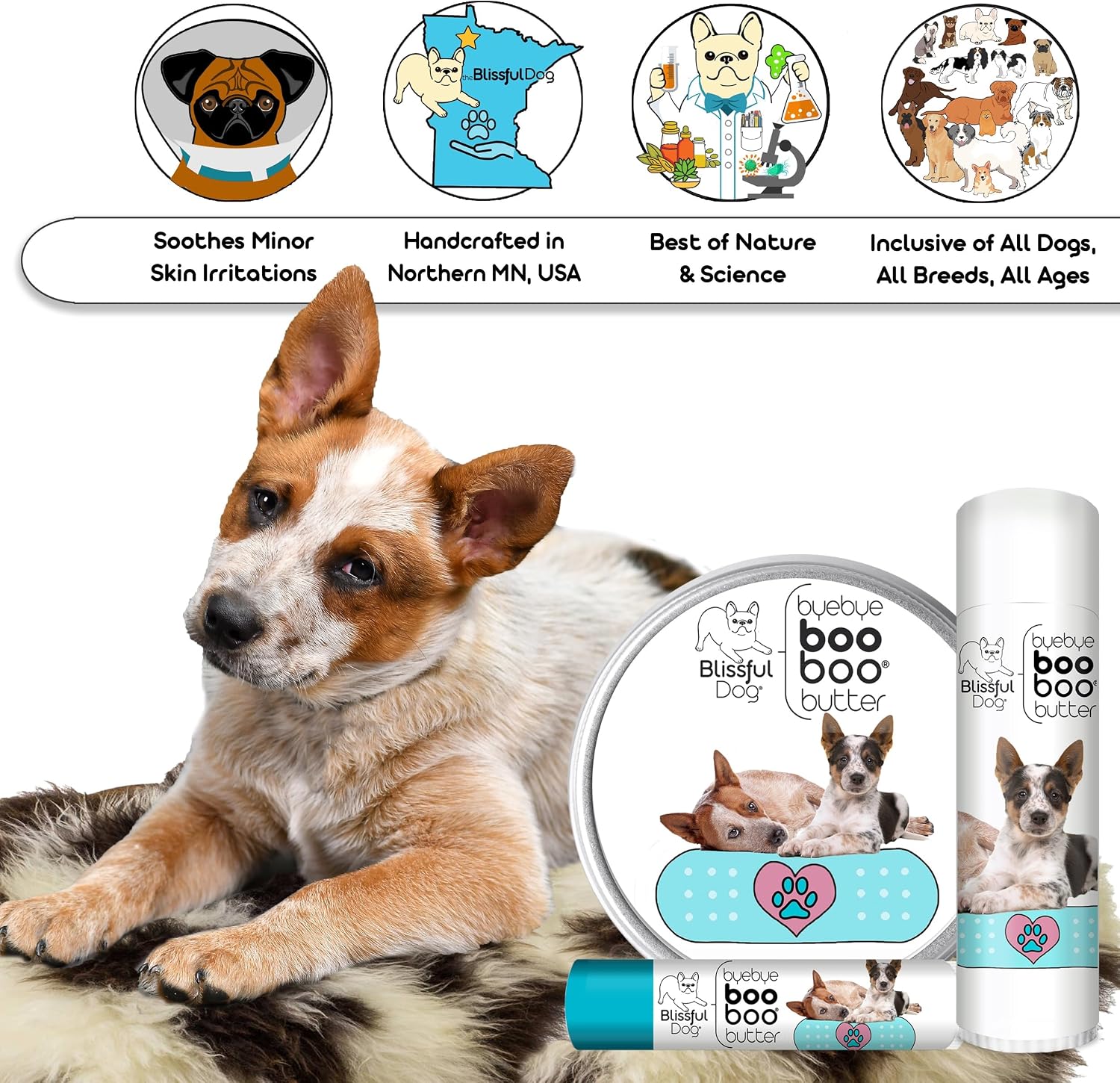 The Blissful Dog 28 g Tin Australian Cattle Dog Booboo Butter - görsel 6