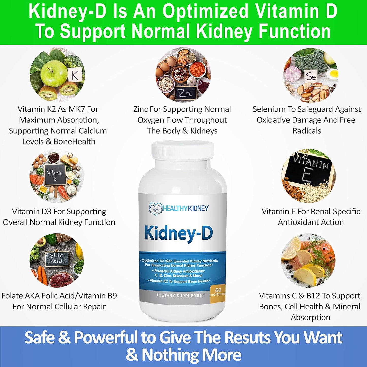 Kidney-D Supplement: Vitamin D3 with 7 Kidney-Supporting Nutrients - görsel 3