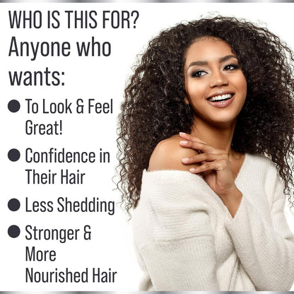 Hair Thickness Maximiser 5-in-1 Hair Growth Supplement – Biotin 5000mcg with Keratin, Collagen, Horsetail & Saw Palmetto