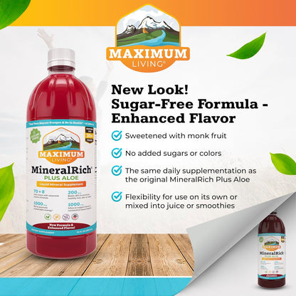 Maximum Living MineralRich Liquid Mineral Supplement with Aloe - 946 mL