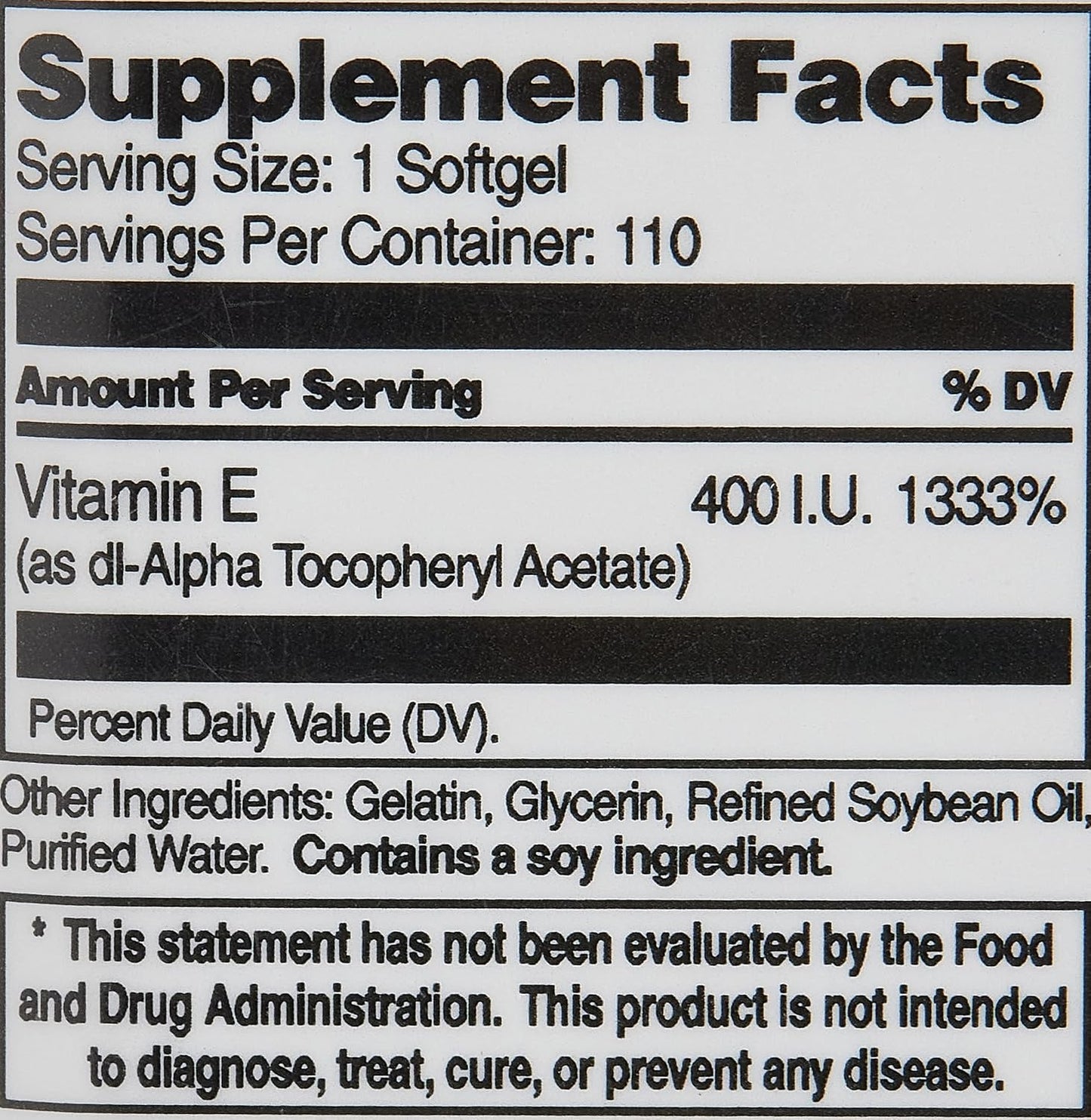21st Century Vitamin E 400 IU Softgels, 110 Count - görsel 3