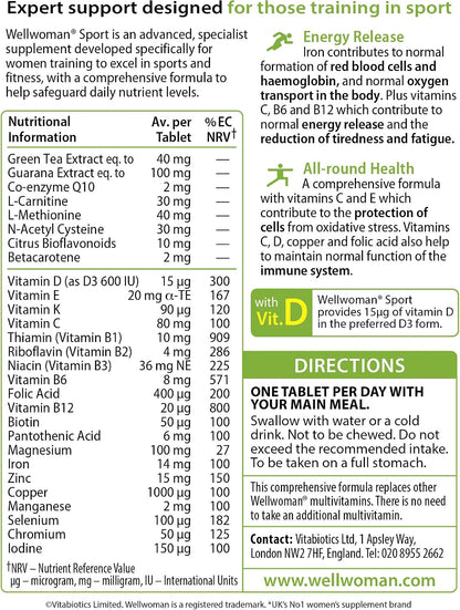 Vitabiotics Wellwoman Sport and Fitness - 30 Tablets