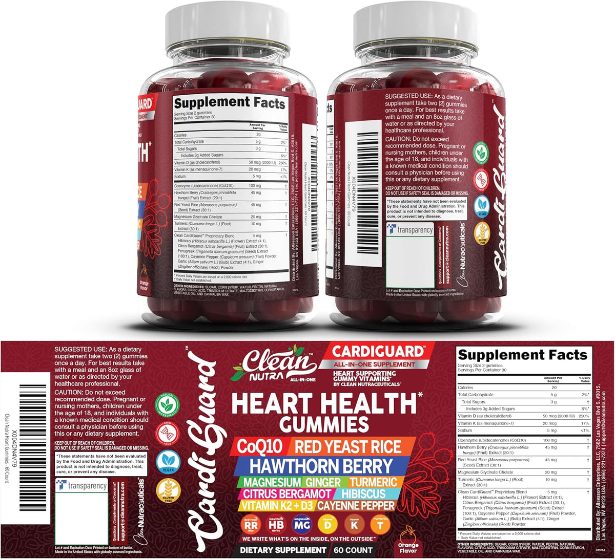 Clean Nutraceuticals CardiGuard - CoQ10 – Vitamin D3: Essential for immune health and calcium absorption. – Image 5