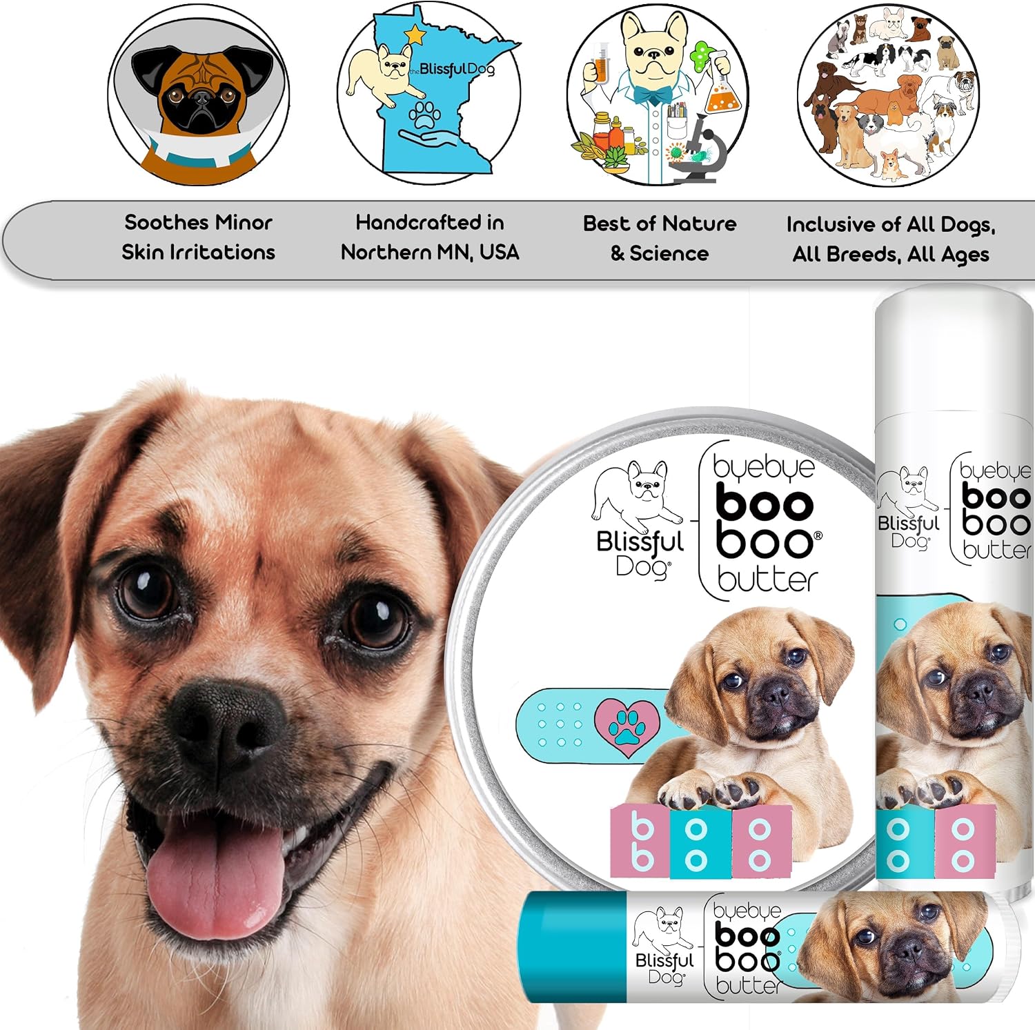 The Blissful Dog Puggle Boo Boo Butter (454g) - görsel 5