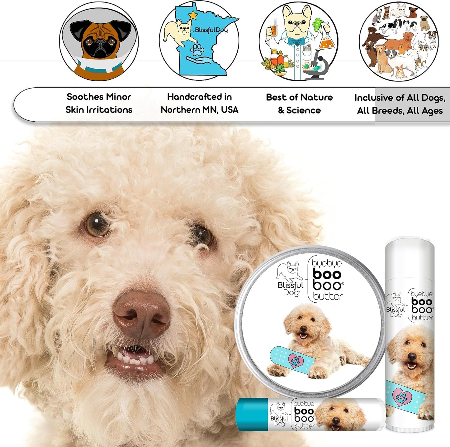 The Blissful Dog .15 oz Tube Goldendoodle Booboo Butter - görsel 6