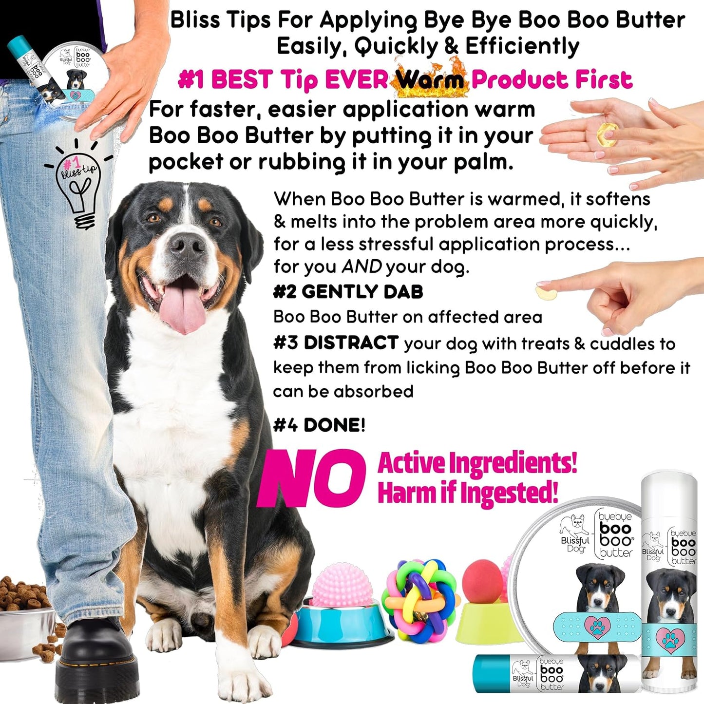 The Blissful Dog Greater Swiss Mountain Dog Boo Boo Butter – 0.15 oz Tube - görsel 7