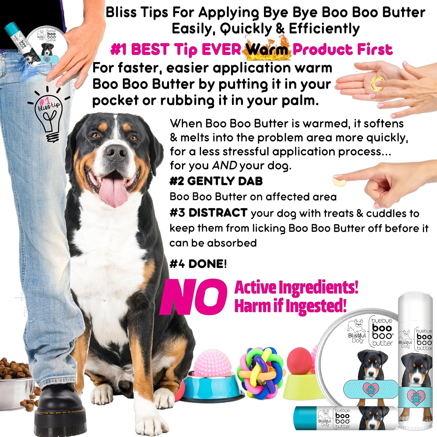 The Blissful Dog Greater Swiss Mountain Dog Boo Boo Butter – 0.15 oz Tube - görsel 7