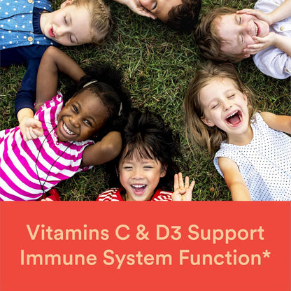 SmartyPants Kids Multivitamin Gummies with Omega 3 Fish Oil, Vitamin D3, C, B12, B6, A, K & Zinc for Immune Support, Biotin, Gluten Free, Natural Fruit Flavours, 120 Count