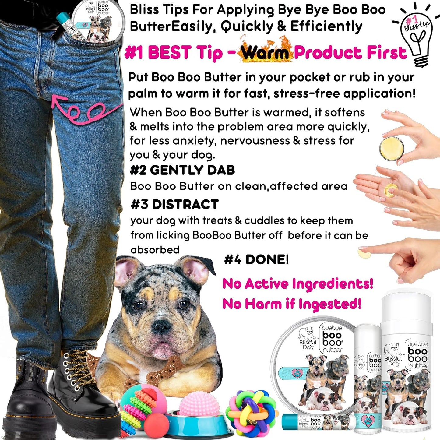 The Blissful Dog Olde English Bulldogge Booboo Butter - 14 g Tube - görsel 6