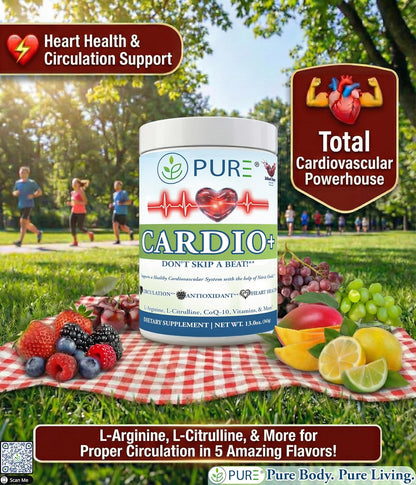 PURE® Cardio+ Nitric Oxide Heart & – L-Citrulline (1000mg): Helps recycle L-Arginine in the body, prolonging – Image 2